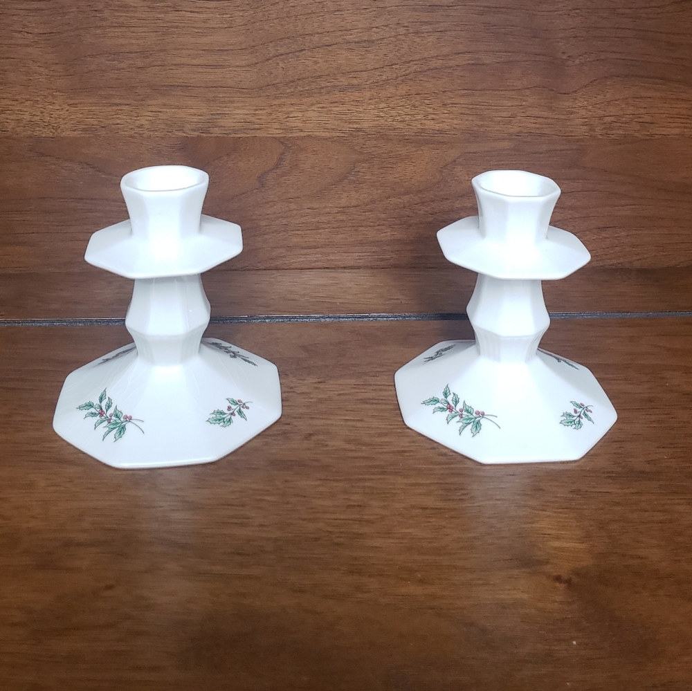 Vintage Nikko candle stick holders